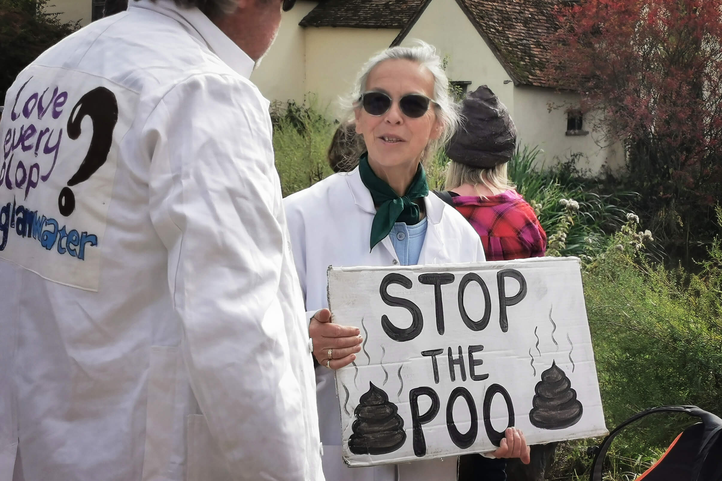 Two Babergh Green Party members in conversation